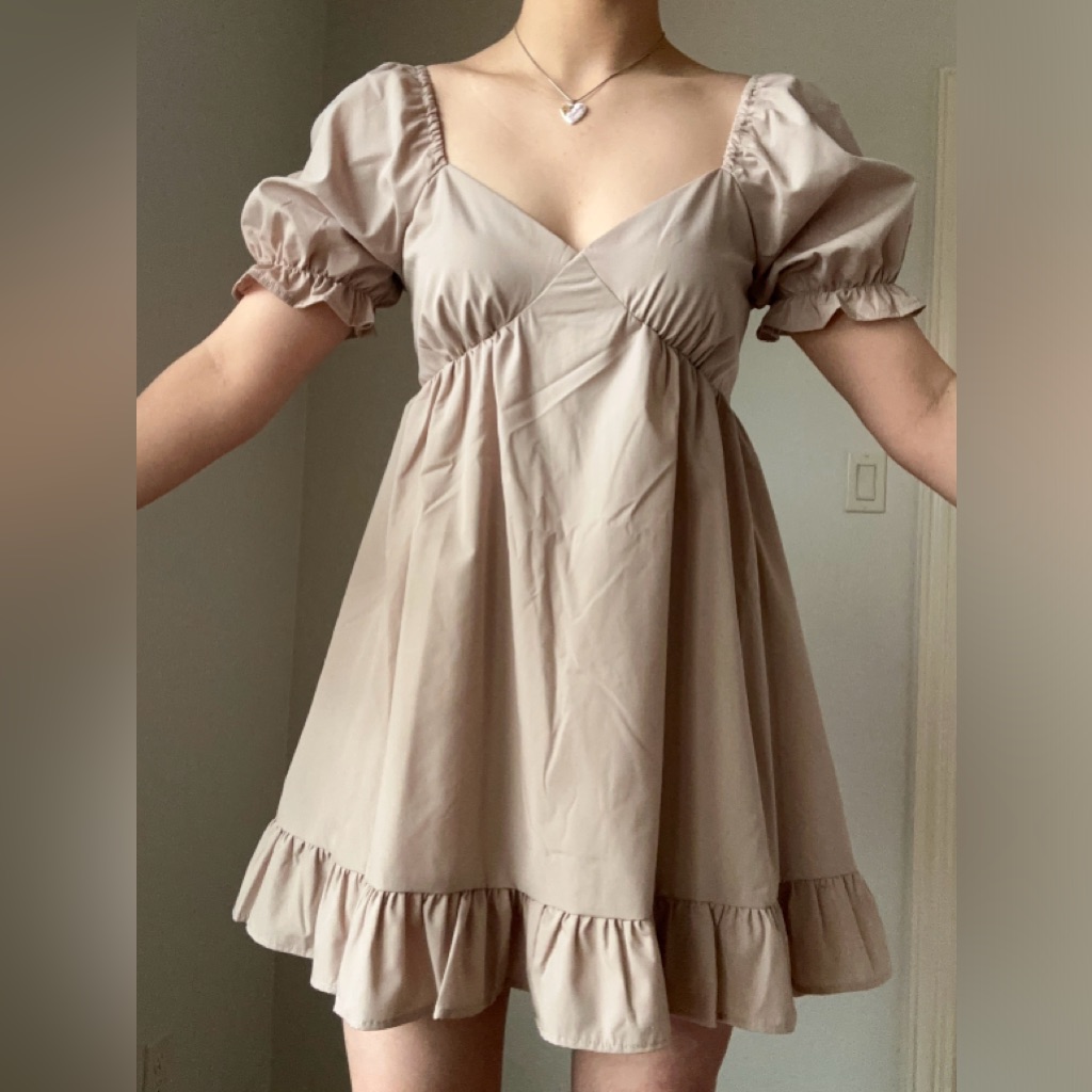 Nude Babydoll Dress New With Tags Babydoll Flow Beige